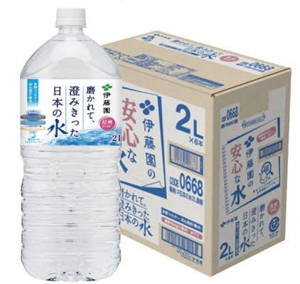 伊藤園 磨かれて澄み切った日本の水（2L×6本入り）